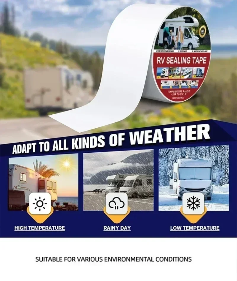 Roof Sealant Patch - Professional Waterproof Repair Tape, RV Roof