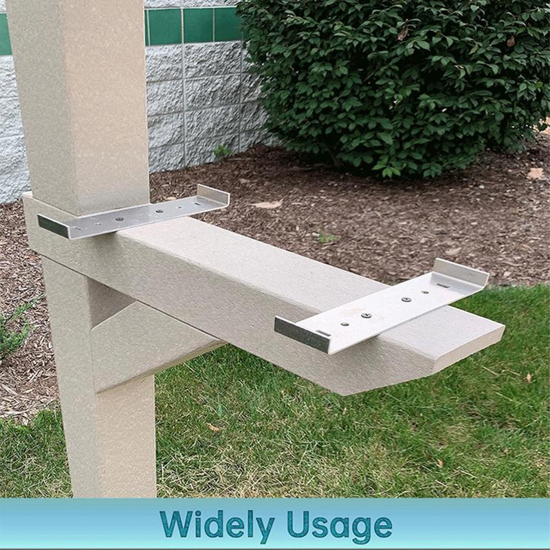Home Improvement Usa - Mailbox Post Kit 2 Pieces Aluminum
