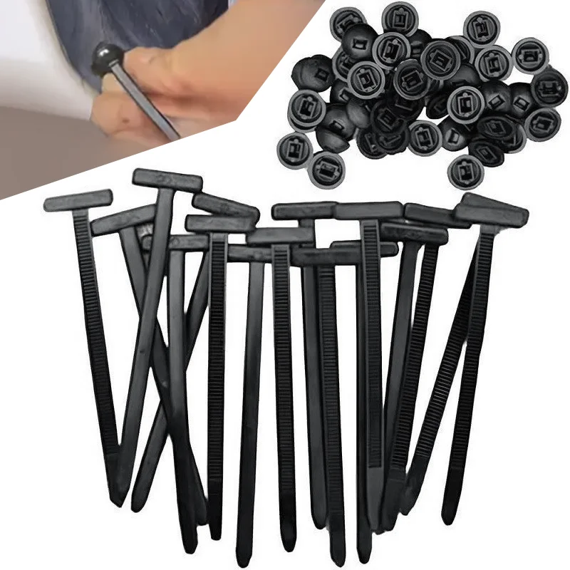 Home Improvement Usa - Nylon No-Drill Cable Ties Fastening Straps