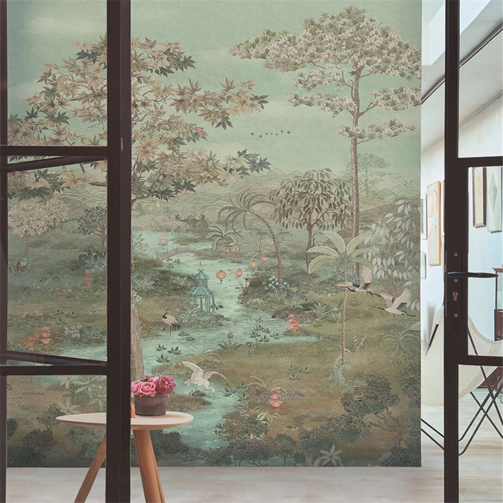 custom Photo Mural  Green Land - Home Improvement Materials avis et prix