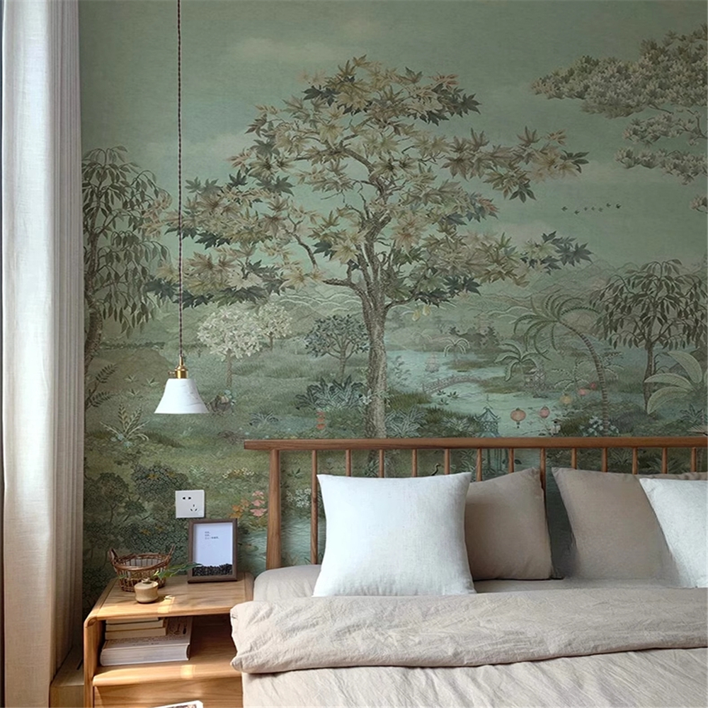custom Photo Mural  Green Land - Home Improvement Materials avis et prix