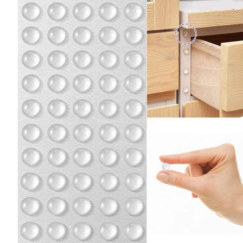 100Pcs Self Adhesive Door Stop - Door Stopper Rubber avis et prix