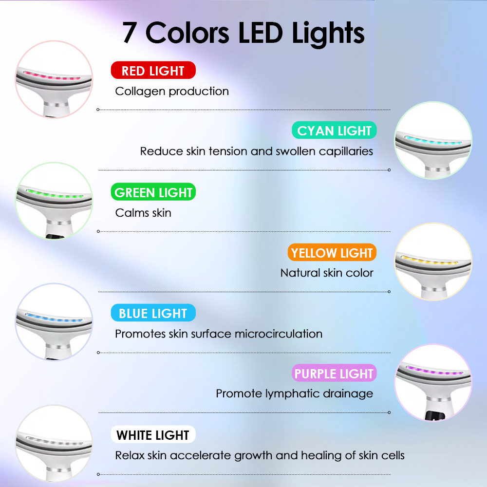 7 Colors LED Lights Face Neck  - Home Improvement Usa avis et prix
