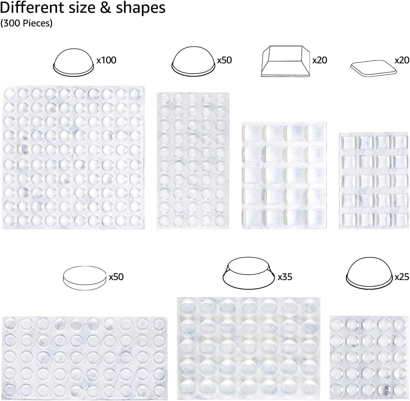 Cabinet Door Bumpers, Clear Se - Door Stopper Rubber avis et prix
