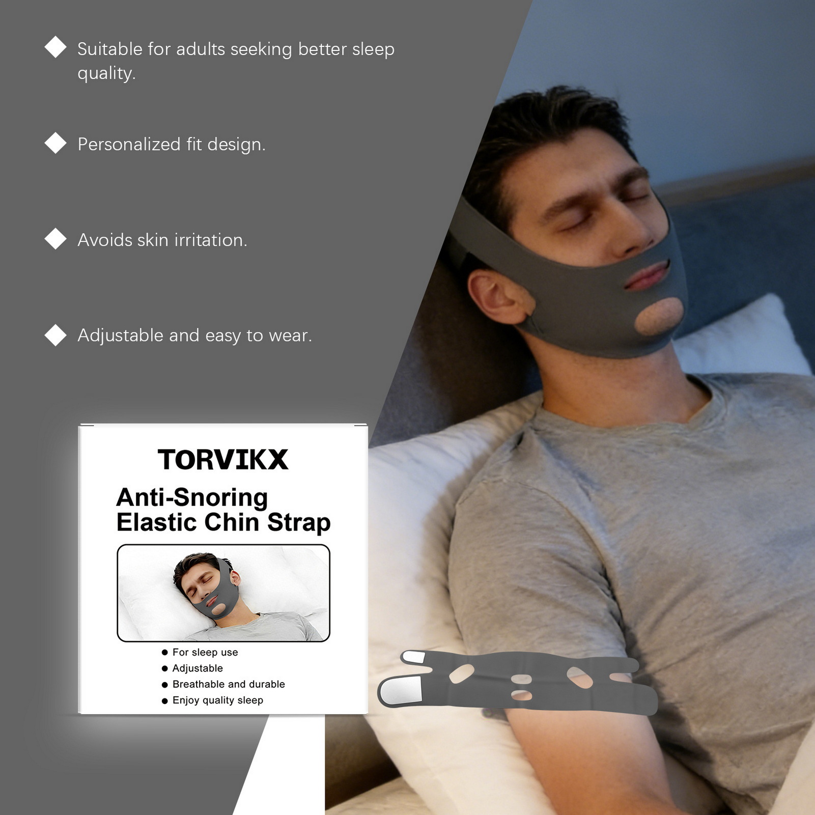 Sleep Chin Strap Elastic Polye - Home Improvement In avis et prix
